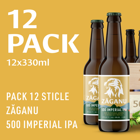 12 pack ZĂGANU 500 Imperial IPA 330ml