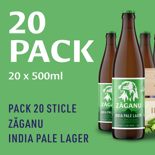 20 pack ZĂGANU India Pale Lager 500ml