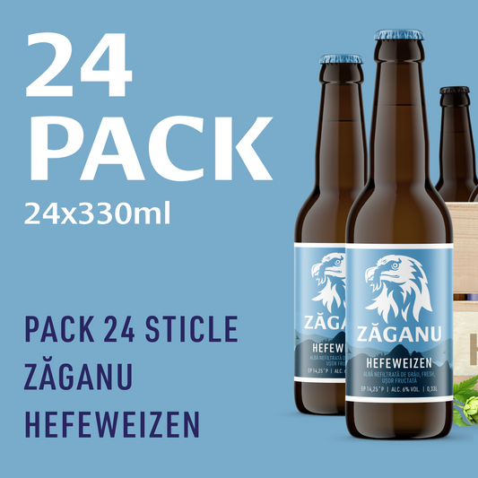 24 pack ZĂGANU Hefeweizen 330 ml