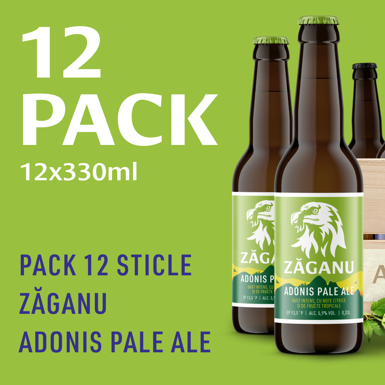 12Pack Zăganu Adonis Pale Ale 330ml