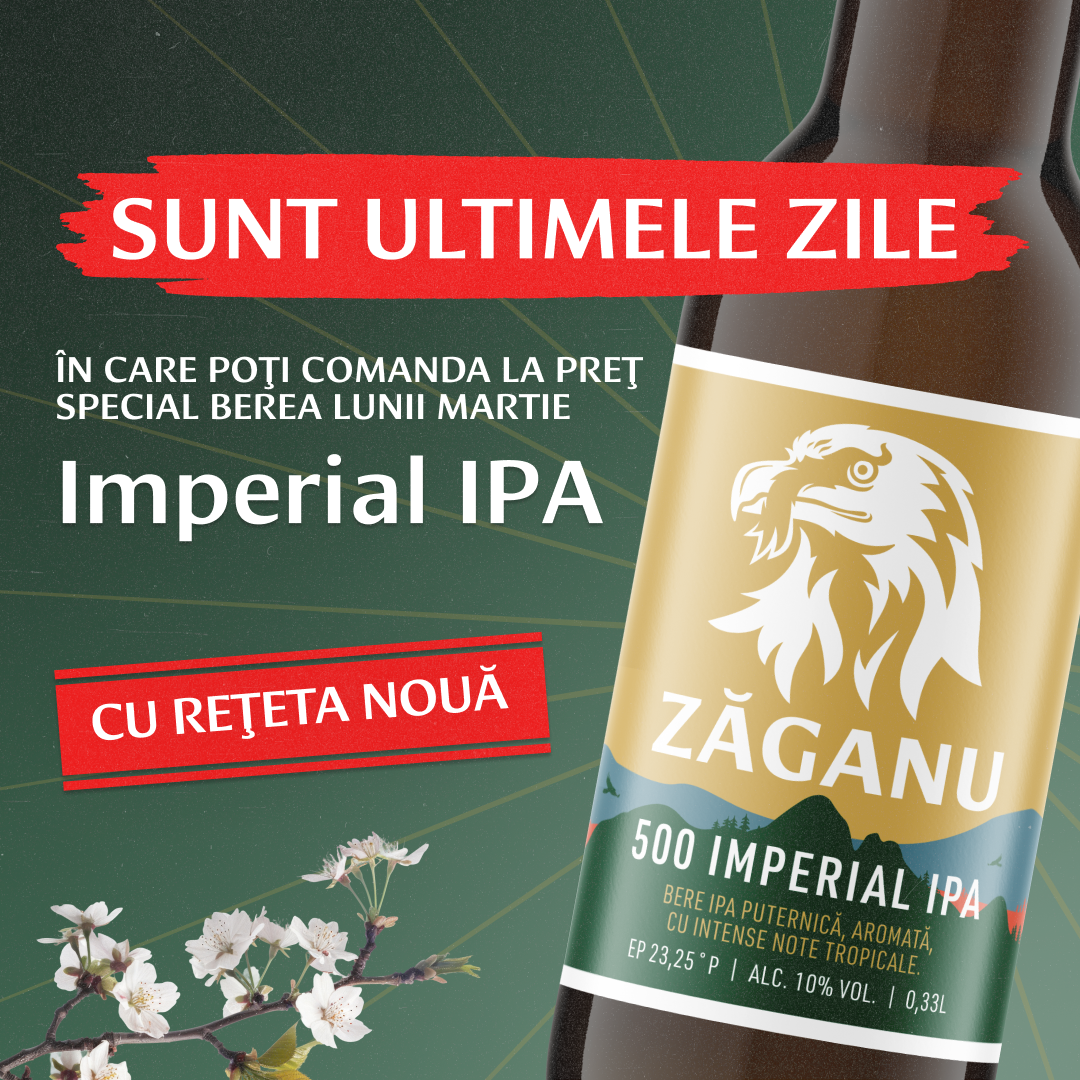 12 pack ZĂGANU 500 Imperial IPA 330ml