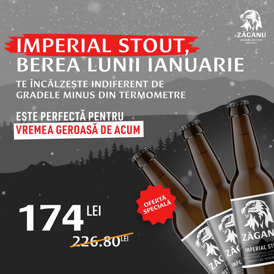 12 pack ZĂGANU Imperial Stout 330ml