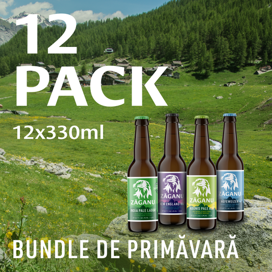 12 pack Zăganu Pack de Primăvară (4 stiluri diferite x 3 sticle 330 ml)