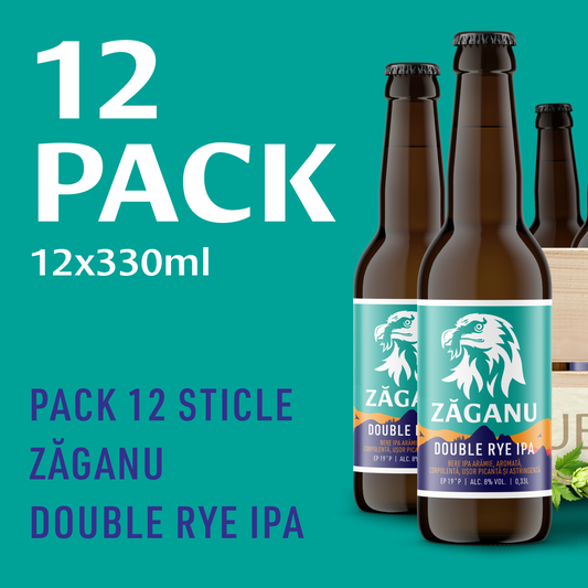 12 pack ZĂGANU Double Rye IPA 330ml