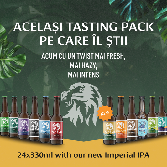 24 pack ZĂGANU Tasting Pack (12 stiluri diferite x 2 sticle 330 ml)