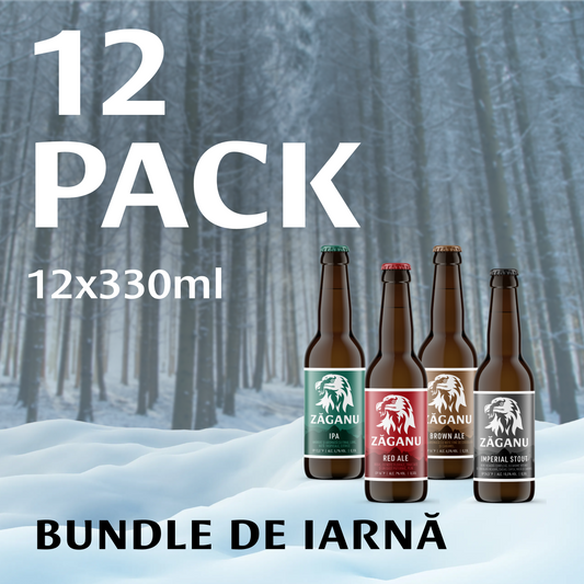 12 pack Zăganu Pack de Iarnă (4 stiluri diferite x 3 sticle 330 ml)