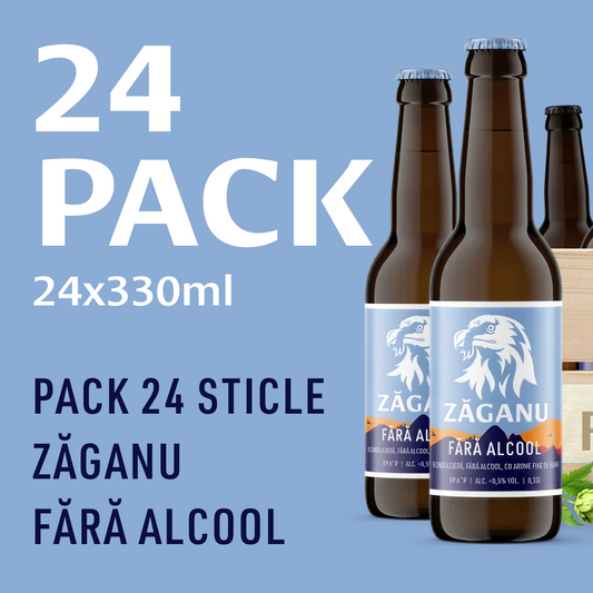 24 pack ZĂGANU Fără Alcool 330 ml