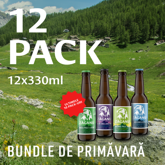 12 pack Zăganu Pack de Primăvară (4 stiluri diferite x 3 sticle 330 ml)
