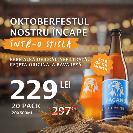 20 pack ZĂGANU Hefeweizen 500ml