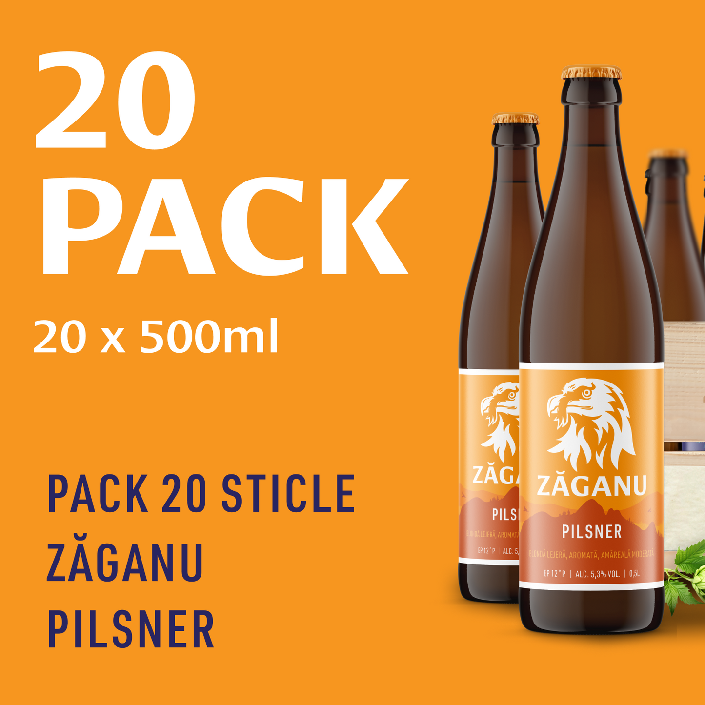 20PACK ZĂGANU BLONDĂ 500ml