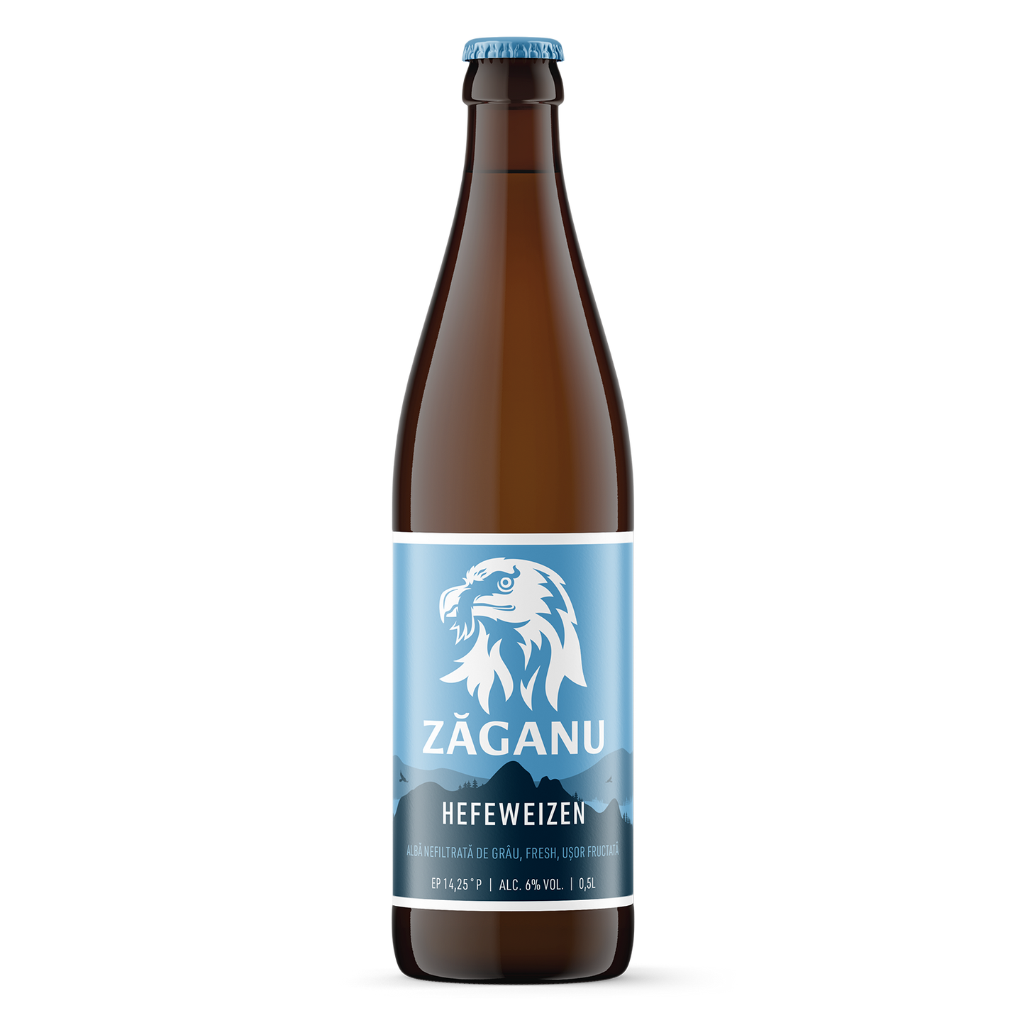 ZĂGANU Hefeweizen (nefiltrată de grâu) 500ml