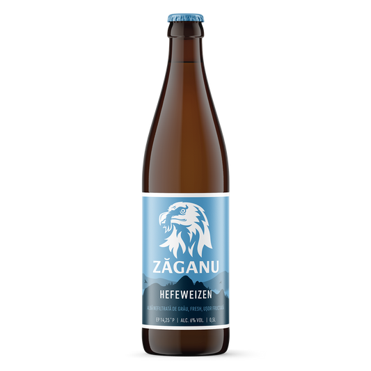 ZĂGANU Hefeweizen (nefiltrată de grâu) 500ml