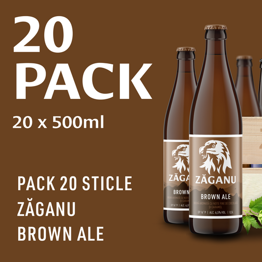 20 pack ZĂGANU Brună 500ml